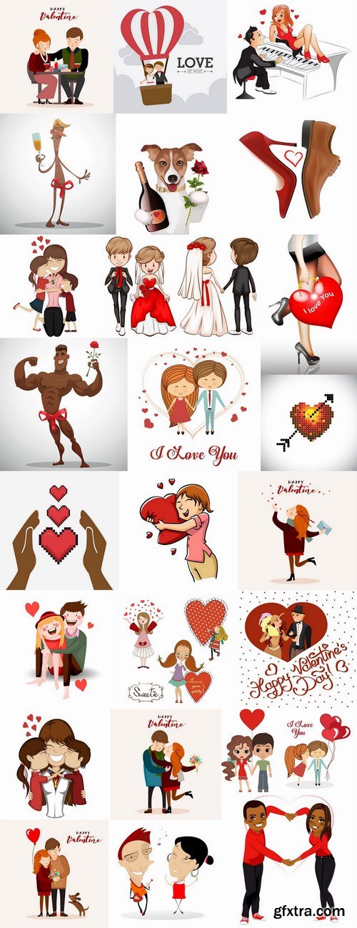 Flyer gift card Valentines Day invitation card vector image 2-25 EPS