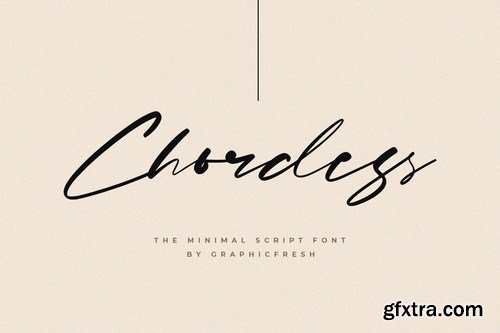Chordess - The Minimal Script Font