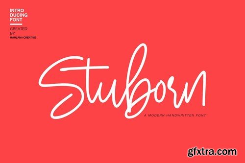 Stuborn - Modern Handwritten Font