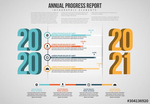 Annual Progress Report Infographic - 304136920