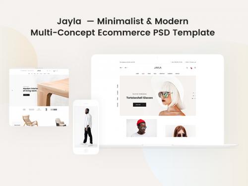 Jayla - Minimalist & Modern Multi-Concept eCommerce Template