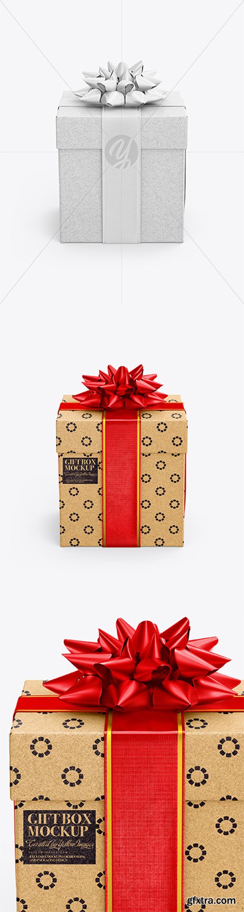 Kraft Gift Box Mockup 52448