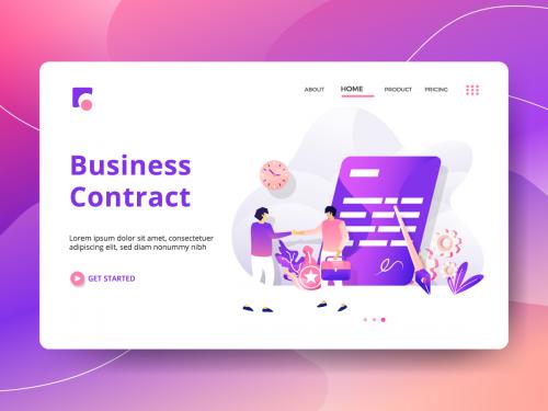 Landing Page Business Contract
