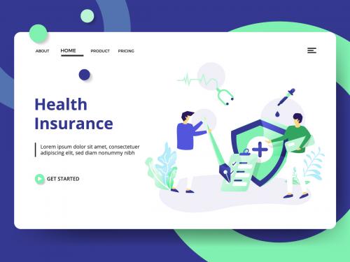 Landing page Health Insurance