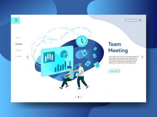 Landing Page Meeting teams