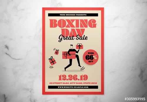 Boxing Day Event Flyer Layout - 305993995