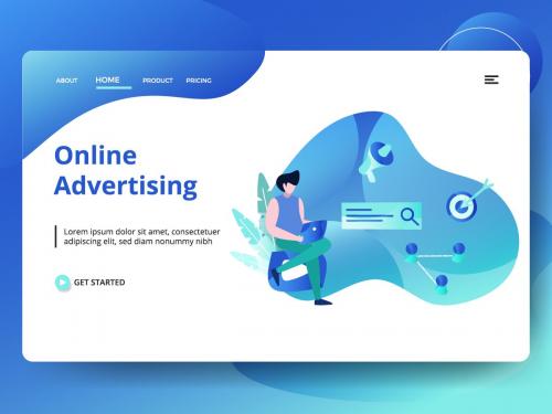 Landing Page Online Advertising