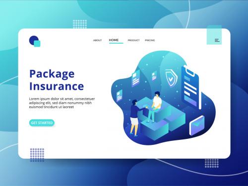 Landing Page Package Insurance