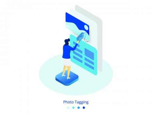 Landing Page Photo Tagging concept