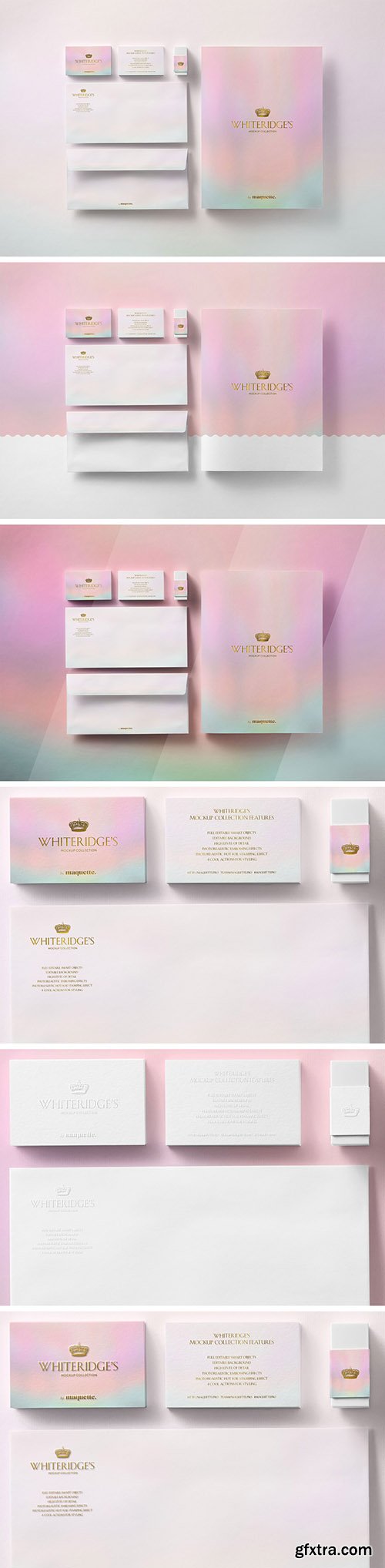 Luxury Gold-Embossed Corporate Stationery Mockup 12 130437267
