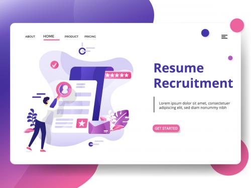 Landing Page Resume Recruitment