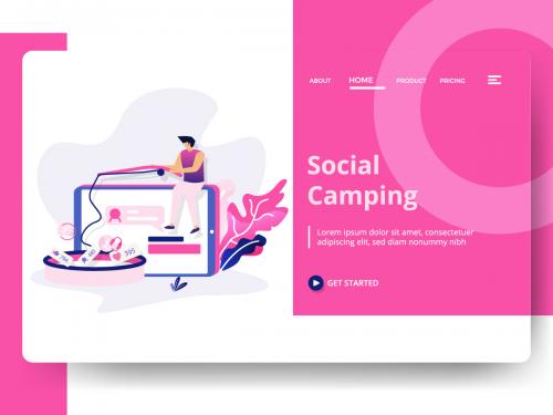 Landing Page Social Camping