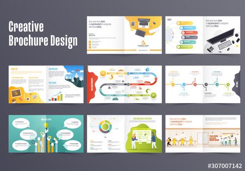 Colorful Brochure Layout - 307007142