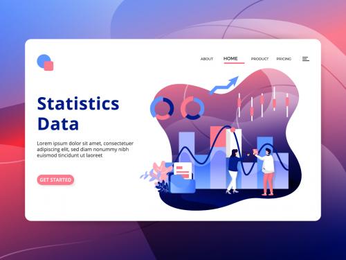 Landing page Statistics Data