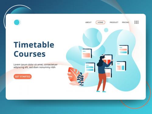 Landing Page Timetable Courses