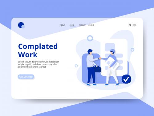 Landing Page Web Completed Work