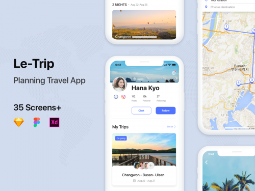 Le Trip – Travel planner UI KIT