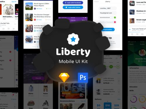 Liberty Mobile UI Kit