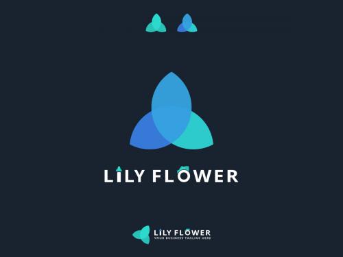 Lily Flower Logo Branding