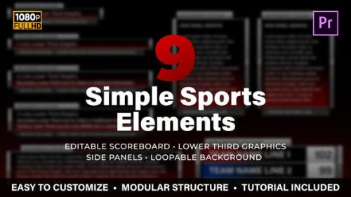 Videohive - Simple Sports Elements Kit | MOGRT for Premiere Pro - 24813528