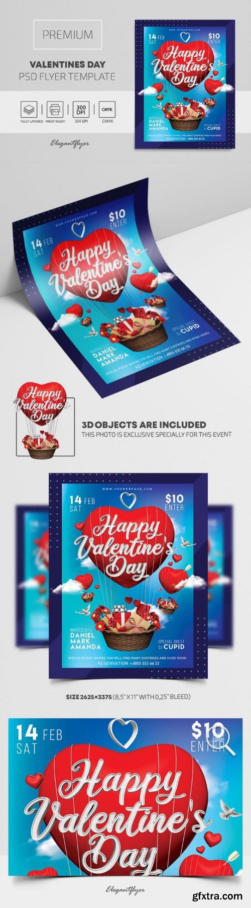Valentines Day – Premium PSD Flyer Template