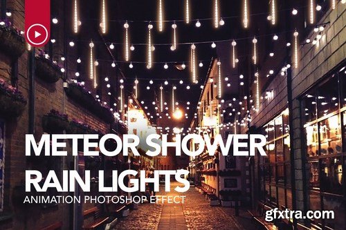 GraphicRiver - Gif Animated Meteor Shower Light Photoshop Action 24712030