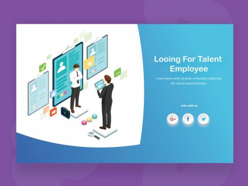 Looking for talent background employee concept