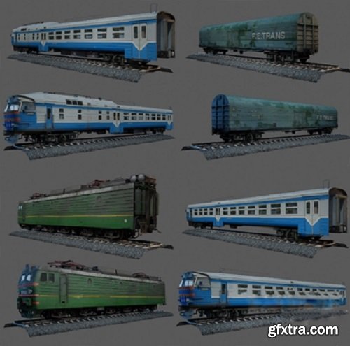 Trains 3d models