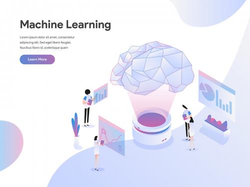 Machine Learning Illustration Concept