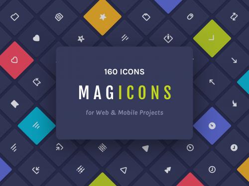 Magicons: 160 Icons for Web & Mobile