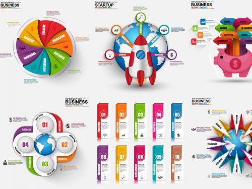 Marketing 3D Infographics