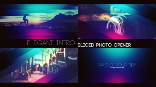 Videohive - Elegant Intro - Sliced Photo Opener - 12114045