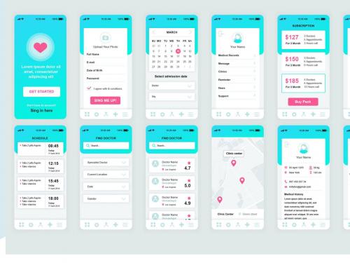 Medicine Mobile App UI Kit
