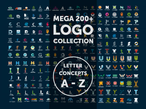 Mega 200+ Logo Collection LATTER CONCEPT A-Z