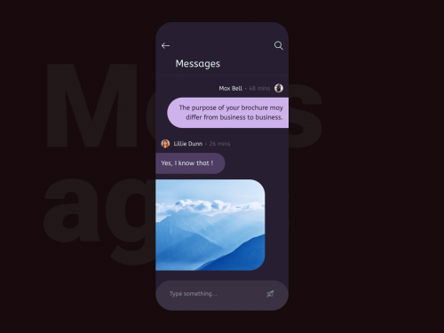 Messages Mobile App