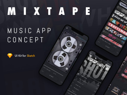 MIXTAPE - Mobile Music APP Concept