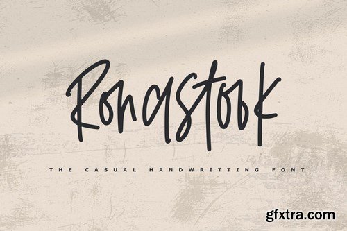 Ronastook - Minimal Handwritting Font