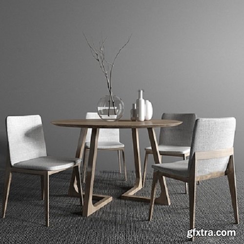 Nordic Dining Table with Chairs