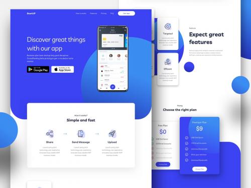 Mobile Application Landing Page