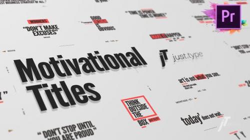 Videohive - Just Type | Motivational Titles For Premiere Pro - 24016831