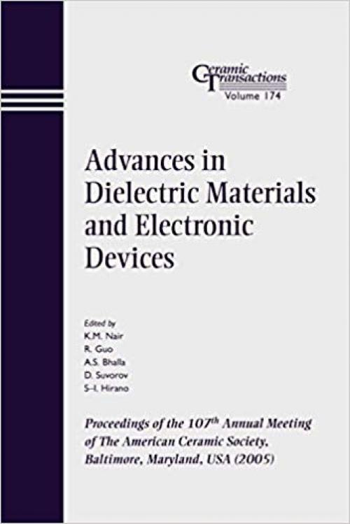 Adv Dielectric CT Vol 174 (Ceramic Transactions Series)