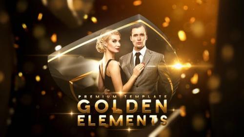 Videohive - Golden Elements - 23265907