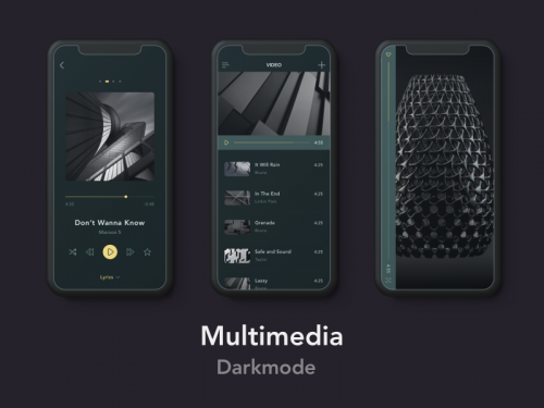 Multimedia Darkmode 4 - animation