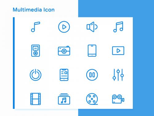 Multimedia Icon Sets