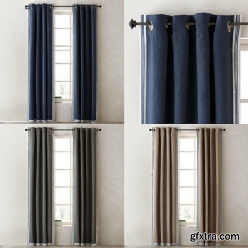 Modern fabric curtains 03