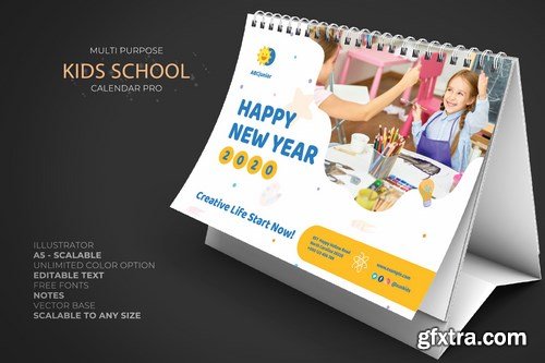 2020 Kid School Calendar Pro