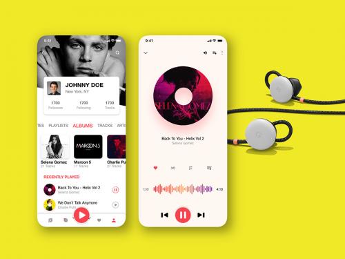 Music App UI Concept