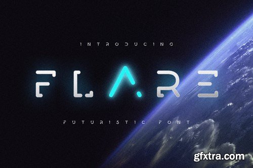 Flare - Futuristic Science Font