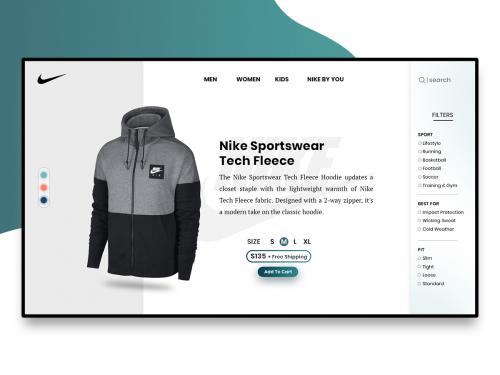 Nike product page
