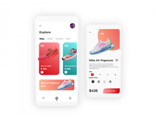 Nike Store E-commerce App UI kit